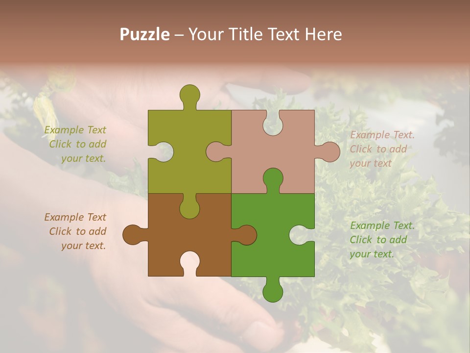 Color Green Plastic PowerPoint Template