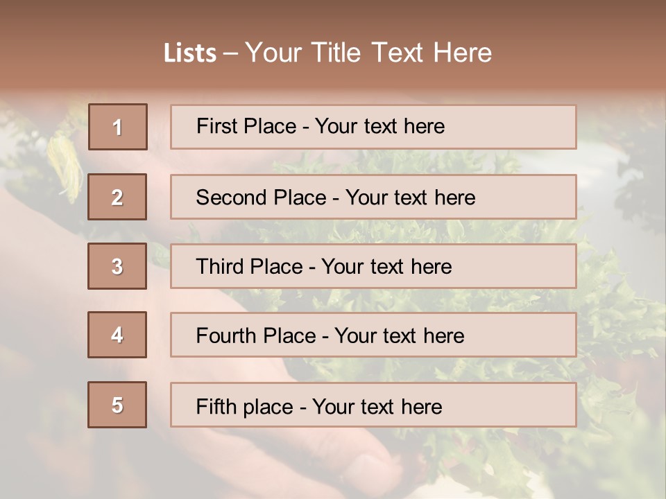 Color Green Plastic PowerPoint Template