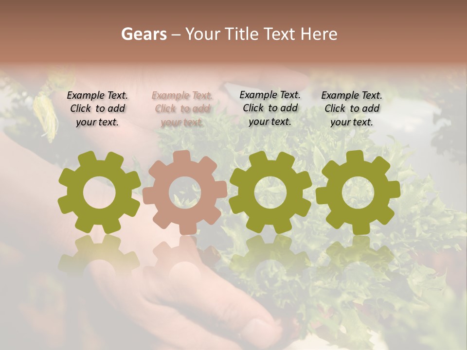 Color Green Plastic PowerPoint Template