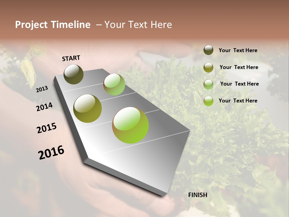 Color Green Plastic PowerPoint Template