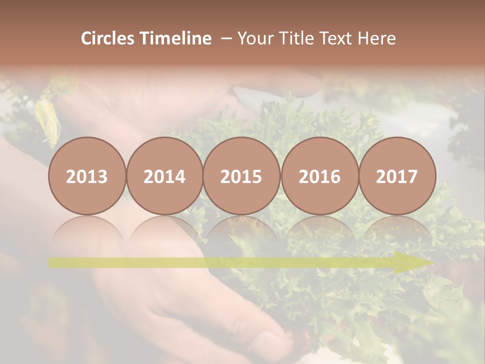 Color Green Plastic PowerPoint Template