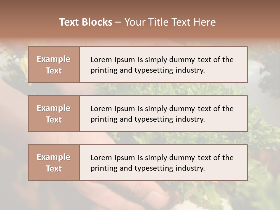 Color Green Plastic PowerPoint Template