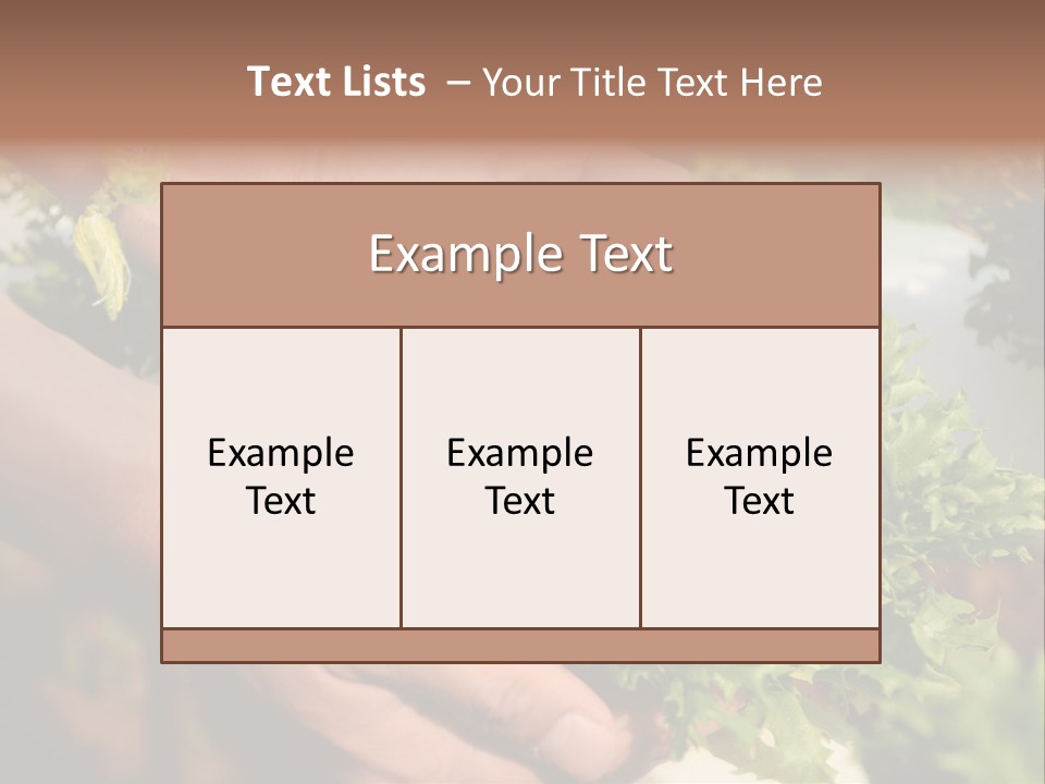 Color Green Plastic PowerPoint Template