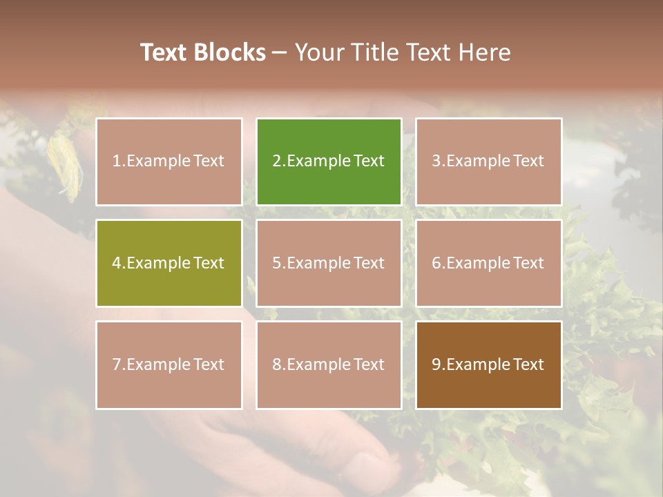 Color Green Plastic PowerPoint Template