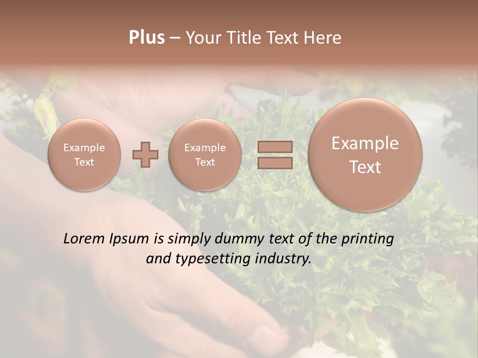 Color Green Plastic PowerPoint Template