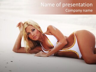 Woman Nature Healthy PowerPoint Template