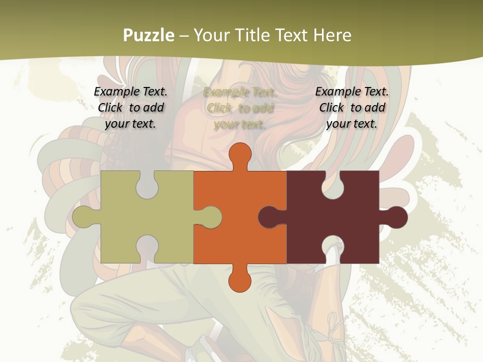 Gymnastics Hiphop Dancer PowerPoint Template