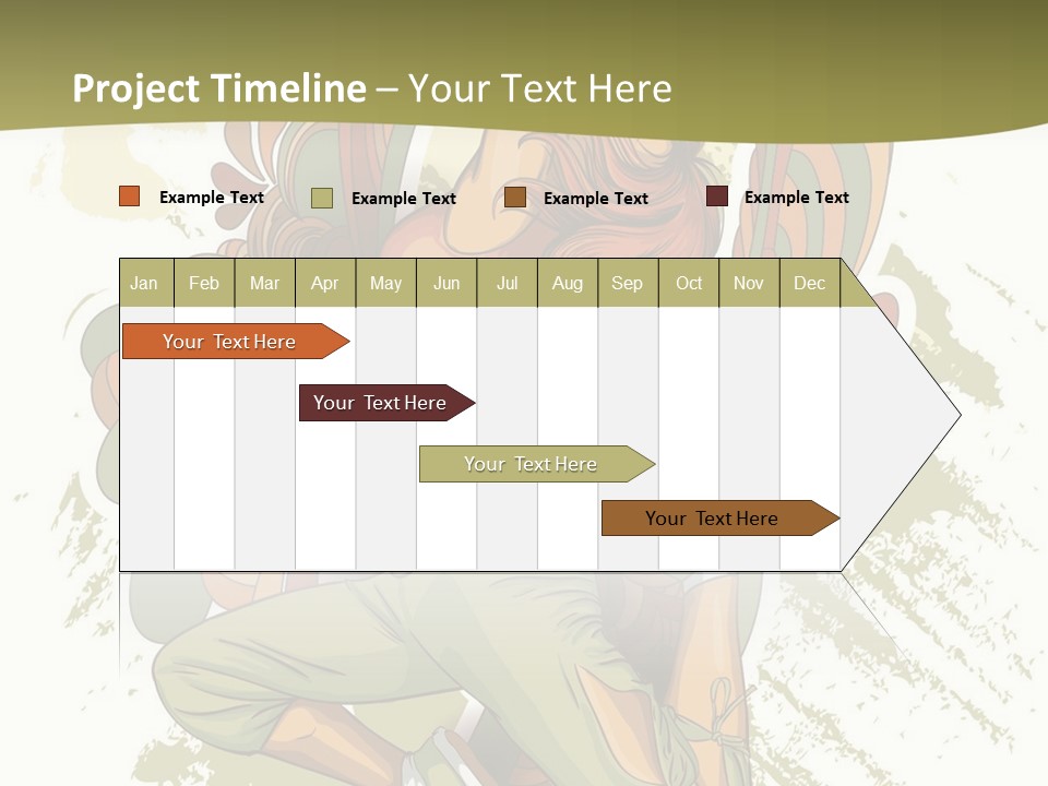 Gymnastics Hiphop Dancer PowerPoint Template