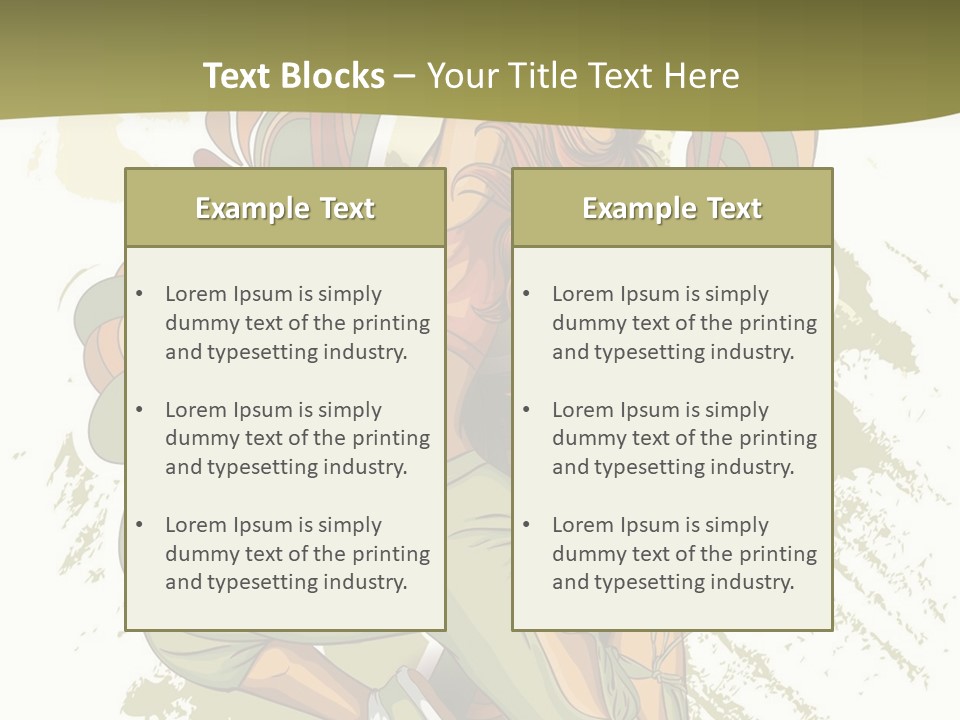 Gymnastics Hiphop Dancer PowerPoint Template