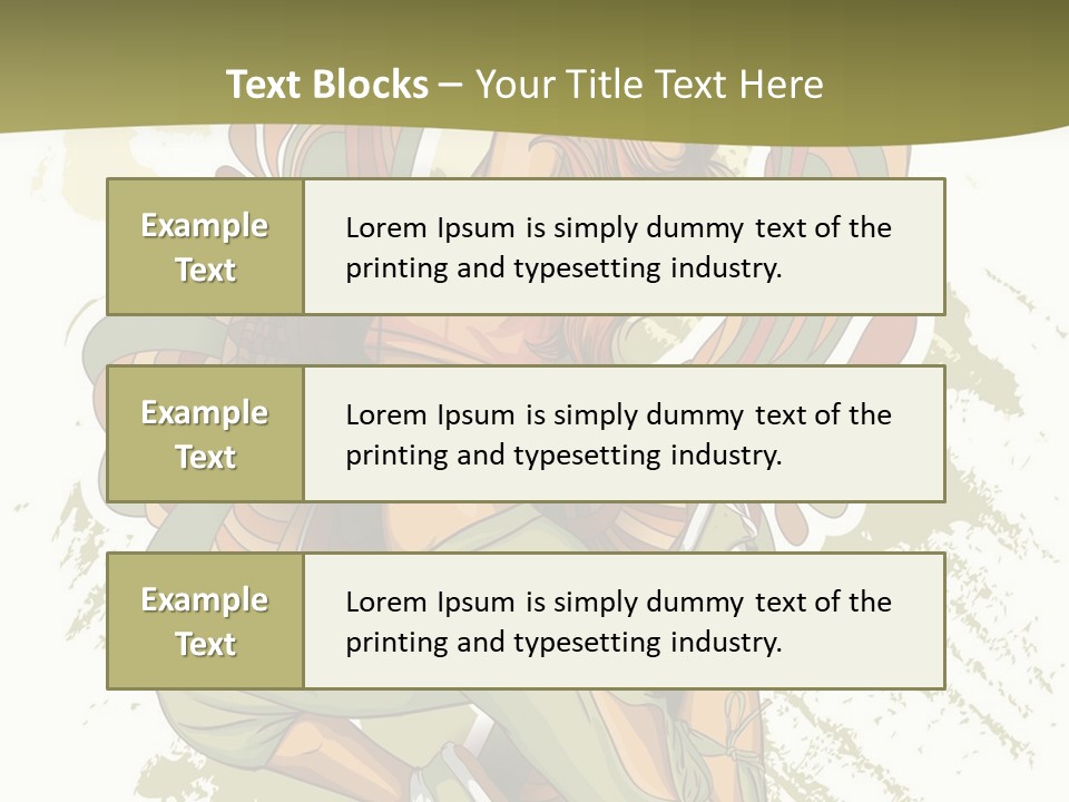 Gymnastics Hiphop Dancer PowerPoint Template