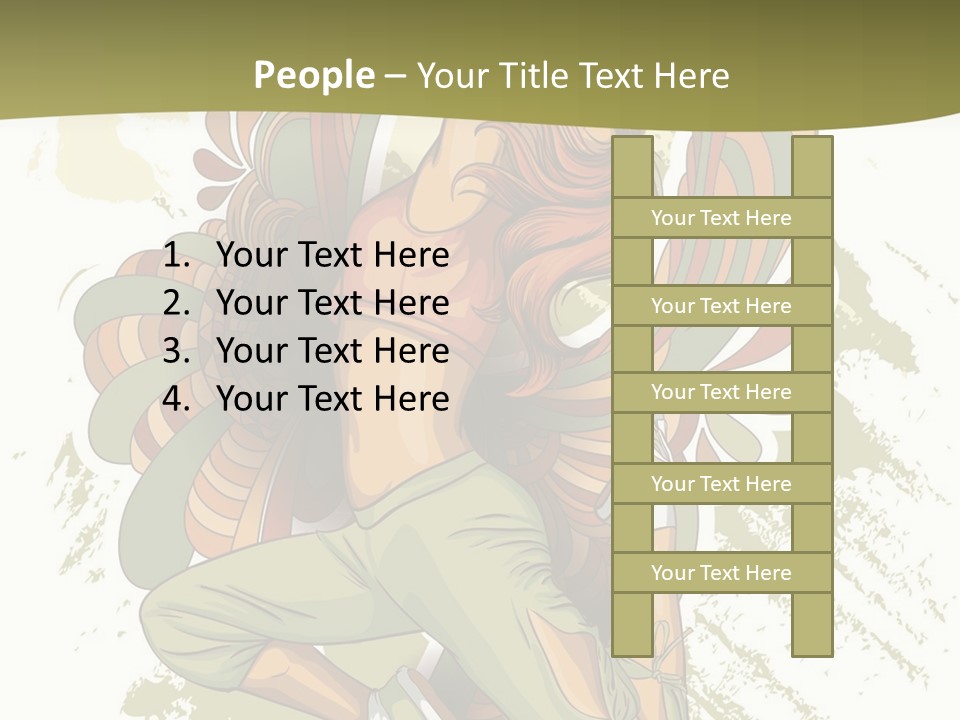 Gymnastics Hiphop Dancer PowerPoint Template