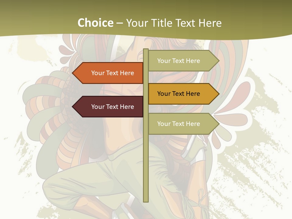 Gymnastics Hiphop Dancer PowerPoint Template