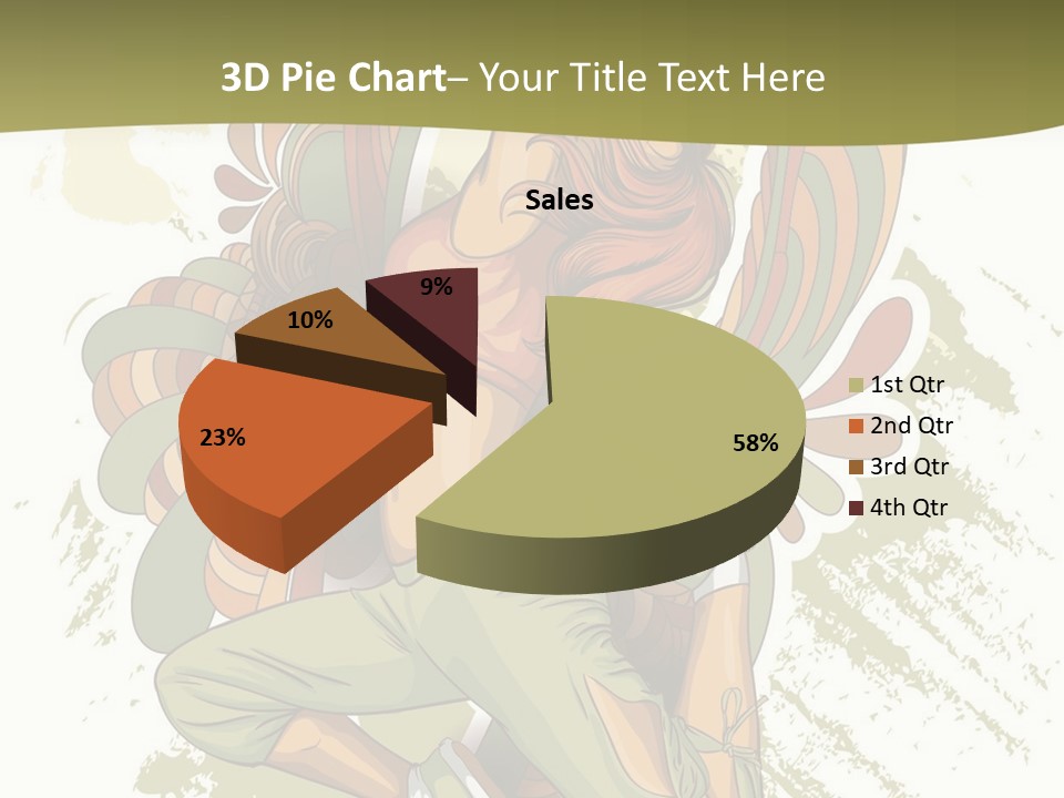 Gymnastics Hiphop Dancer PowerPoint Template