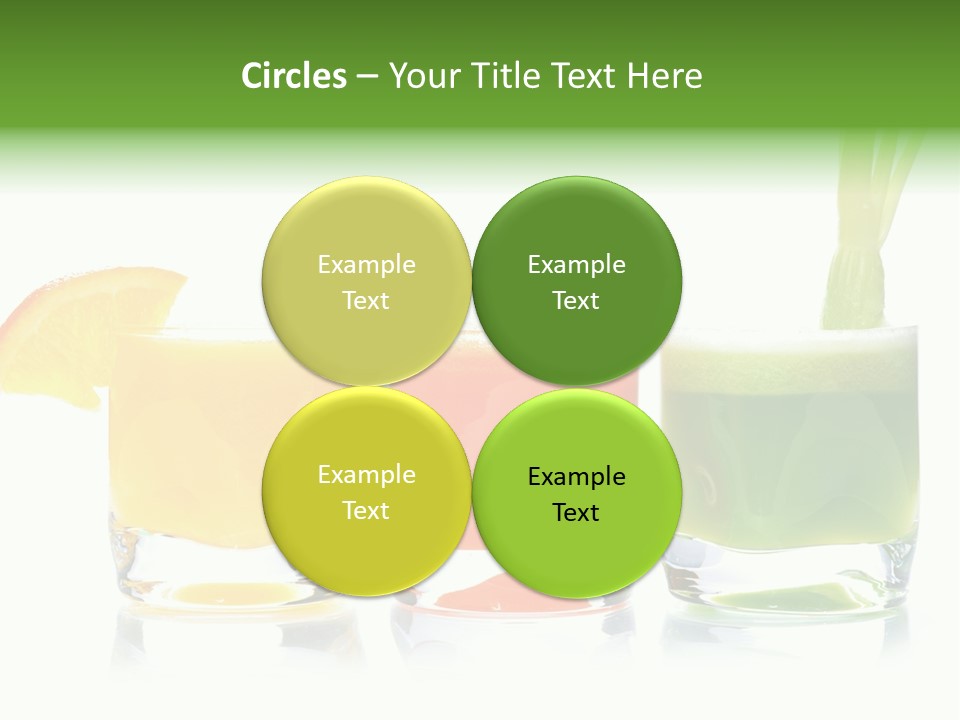 Bubble Dieting Citrus PowerPoint Template