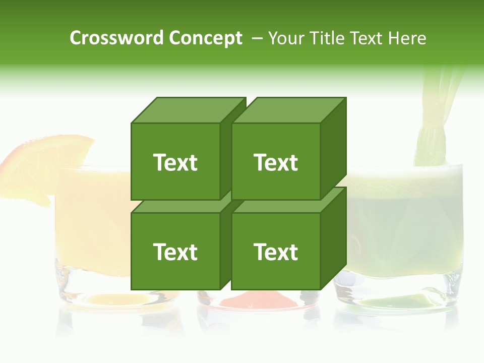 Bubble Dieting Citrus PowerPoint Template