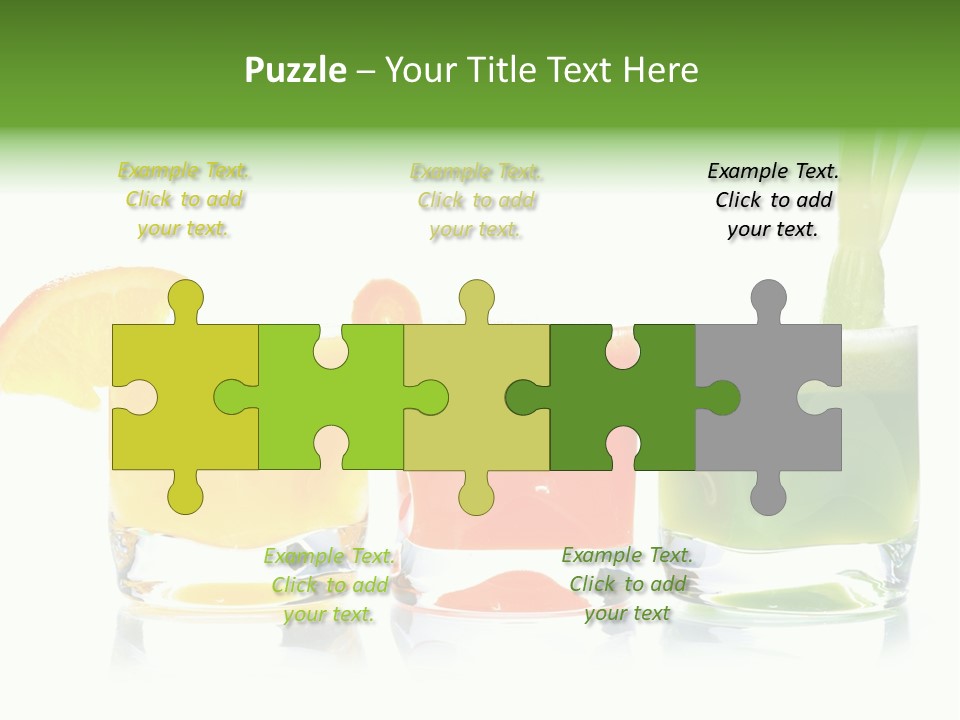 Bubble Dieting Citrus PowerPoint Template