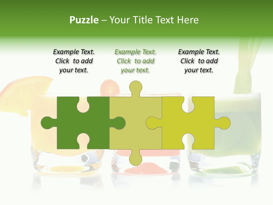 Bubble Dieting Citrus PowerPoint Template