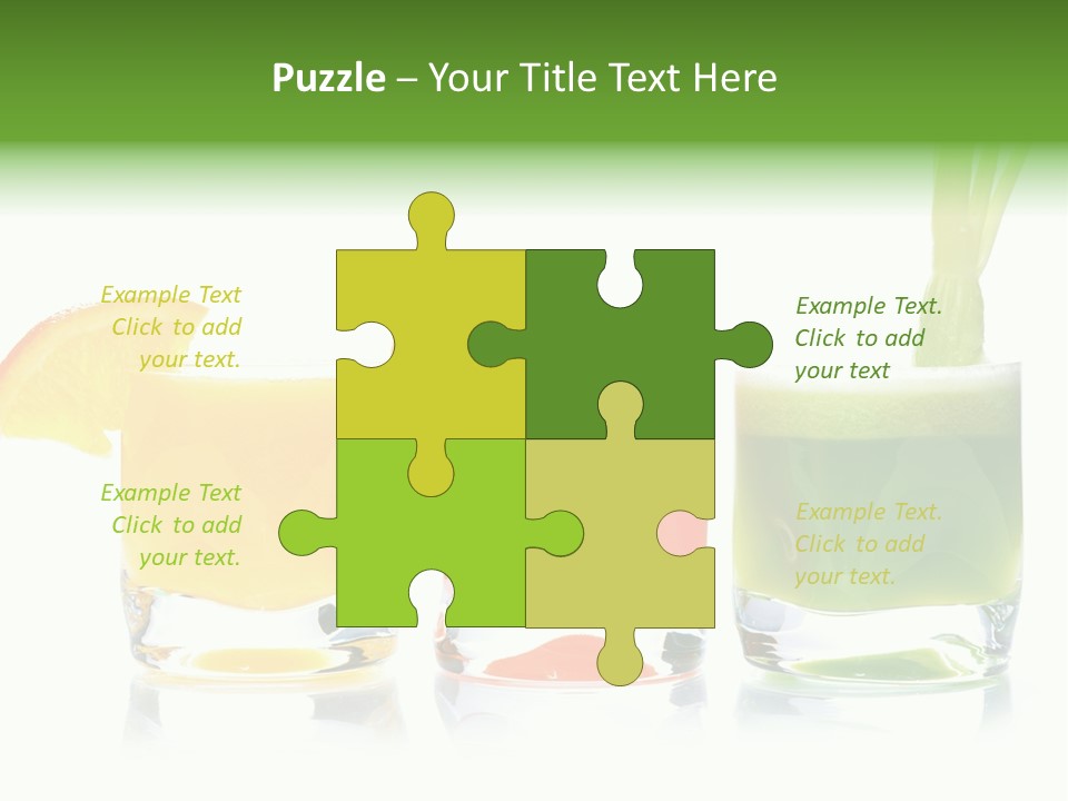 Bubble Dieting Citrus PowerPoint Template