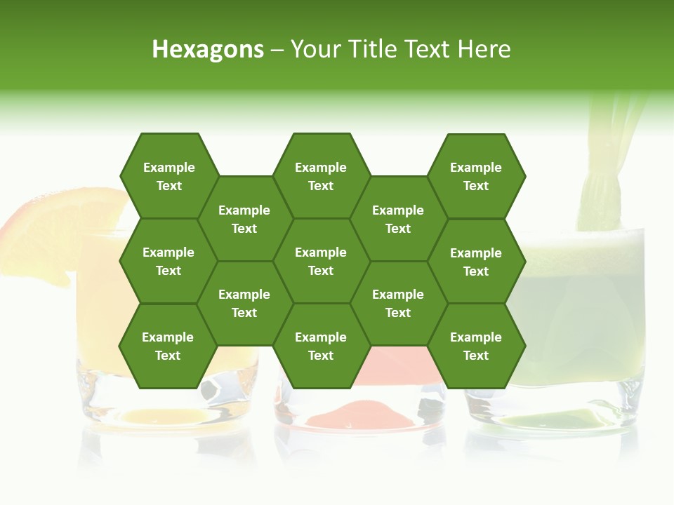 Bubble Dieting Citrus PowerPoint Template