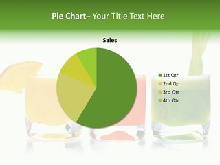 Bubble Dieting Citrus PowerPoint Template