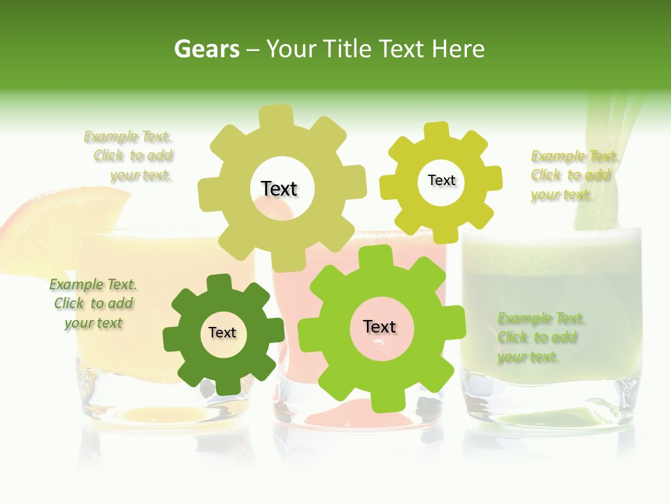 Bubble Dieting Citrus PowerPoint Template
