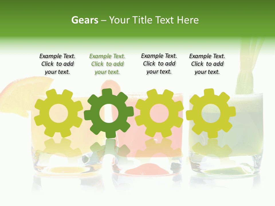 Bubble Dieting Citrus PowerPoint Template