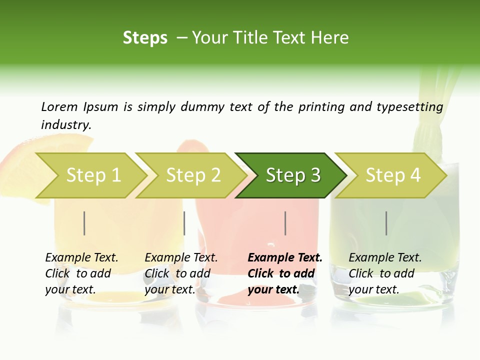Bubble Dieting Citrus PowerPoint Template