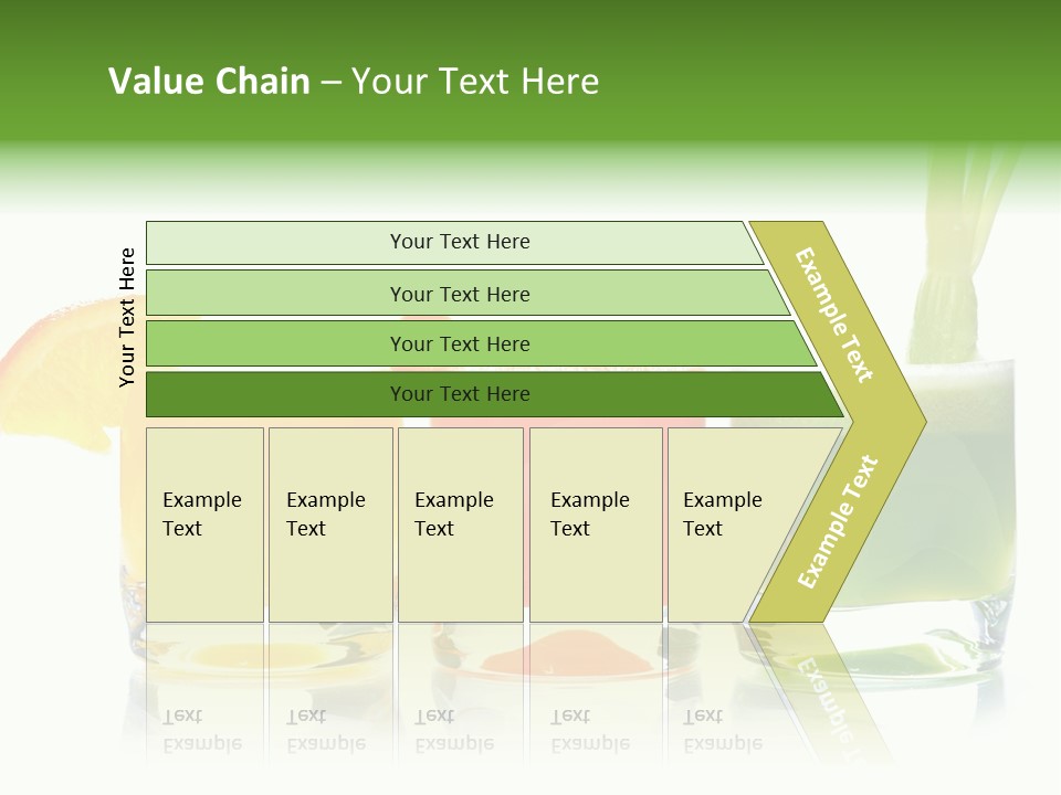 Bubble Dieting Citrus PowerPoint Template