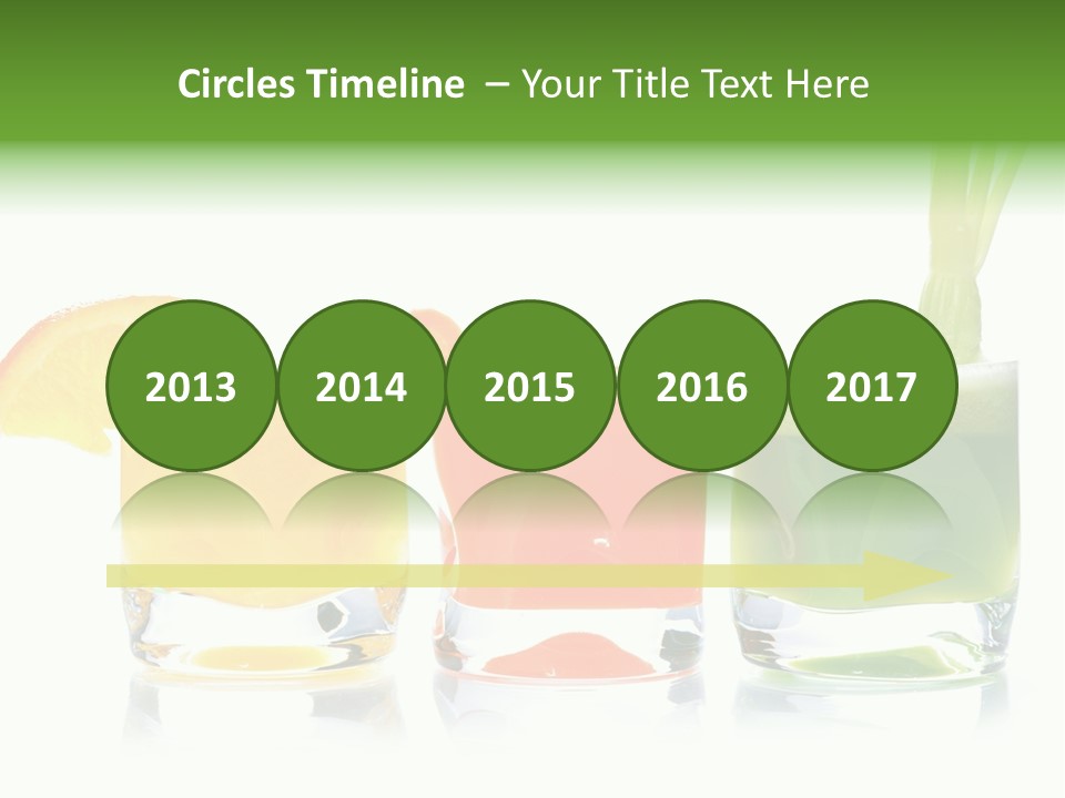 Bubble Dieting Citrus PowerPoint Template