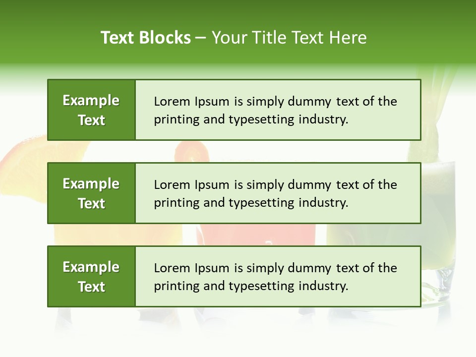 Bubble Dieting Citrus PowerPoint Template