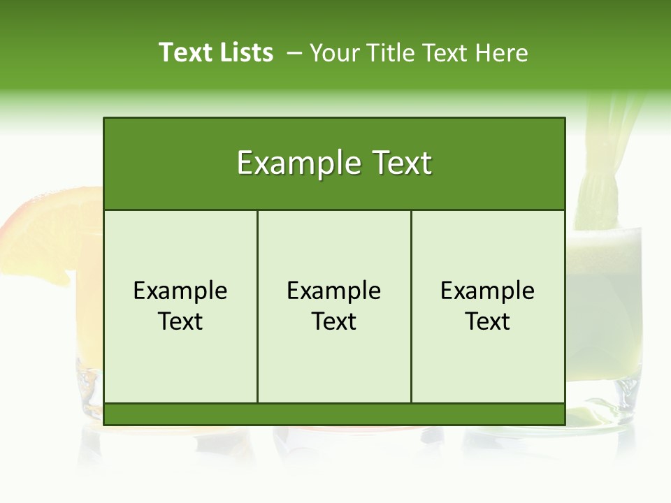 Bubble Dieting Citrus PowerPoint Template
