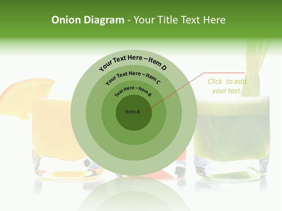 Bubble Dieting Citrus PowerPoint Template