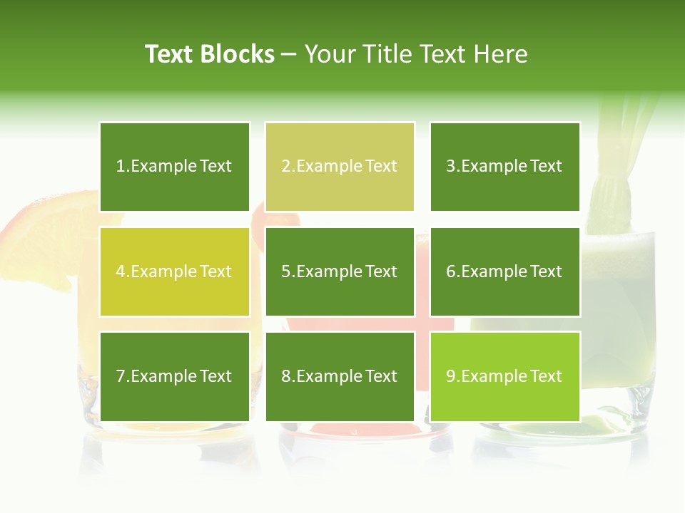 Bubble Dieting Citrus PowerPoint Template