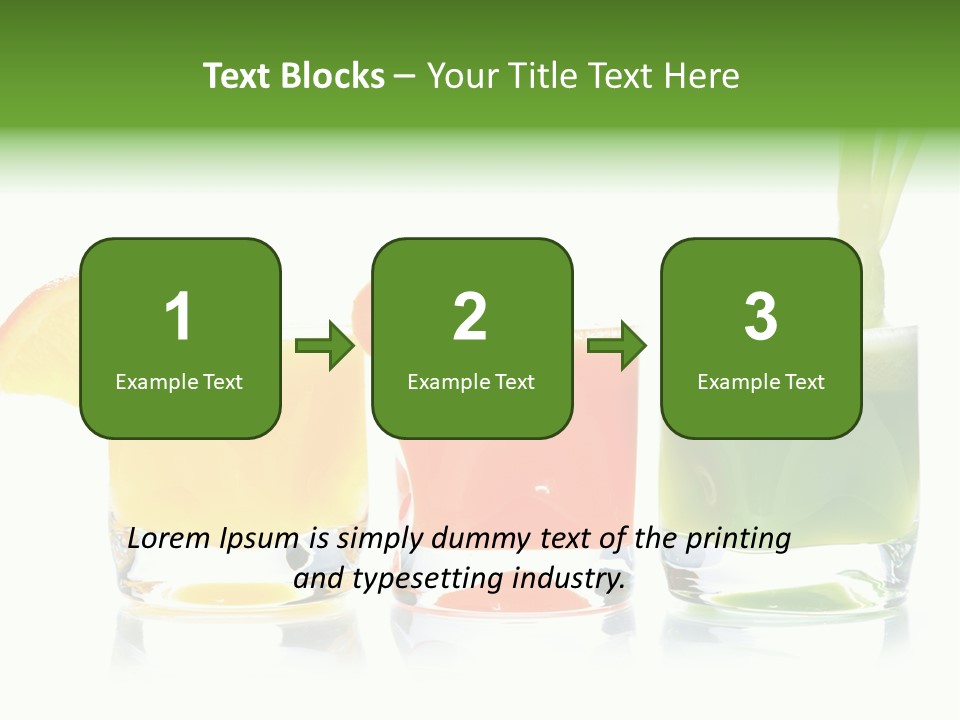 Bubble Dieting Citrus PowerPoint Template