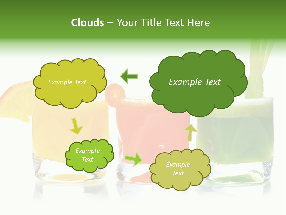 Bubble Dieting Citrus PowerPoint Template