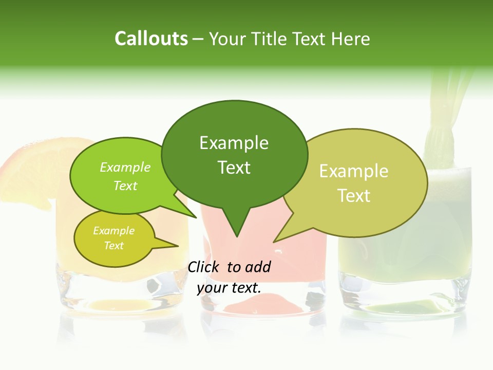 Bubble Dieting Citrus PowerPoint Template