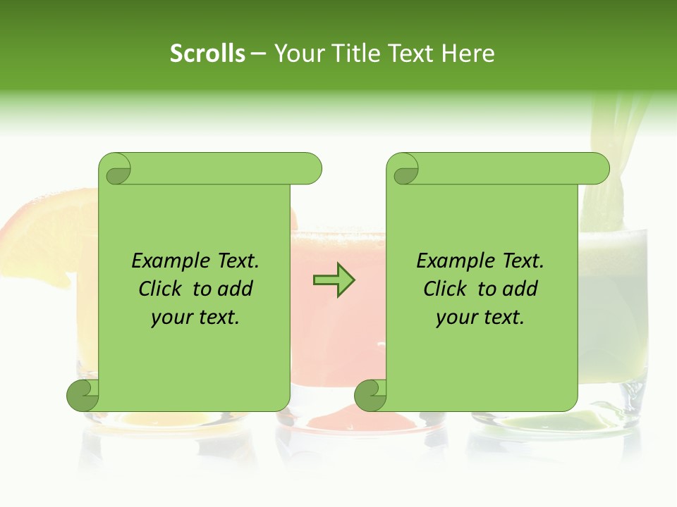 Bubble Dieting Citrus PowerPoint Template