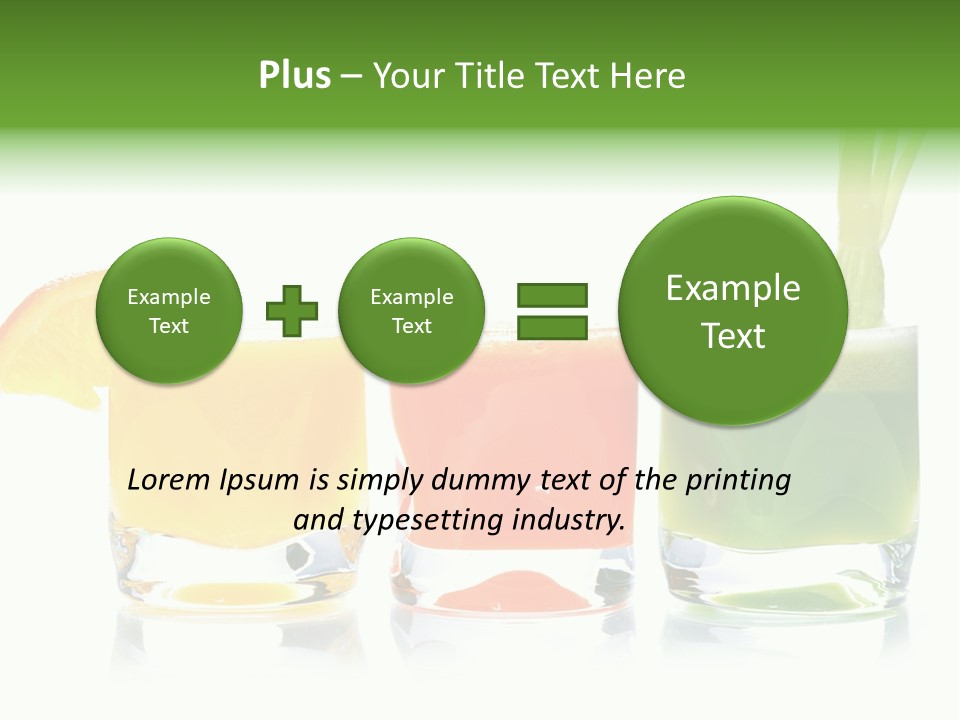Bubble Dieting Citrus PowerPoint Template