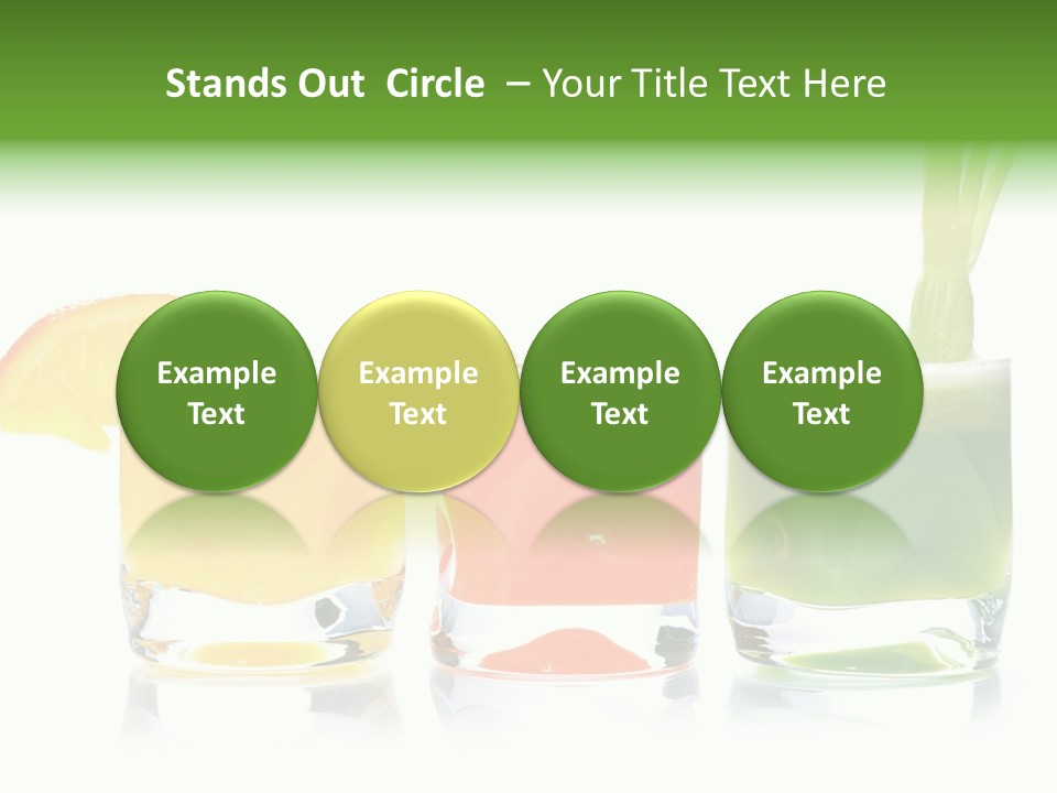 Bubble Dieting Citrus PowerPoint Template