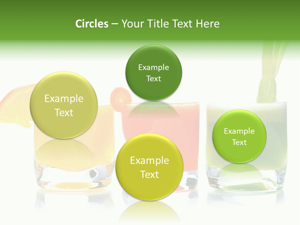 Bubble Dieting Citrus PowerPoint Template