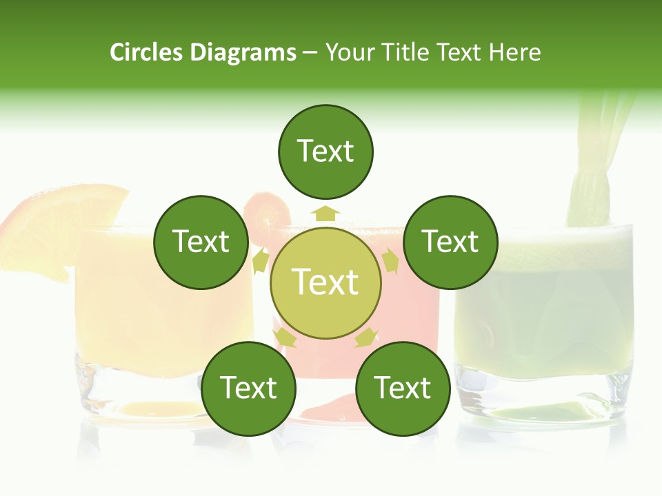 Bubble Dieting Citrus PowerPoint Template