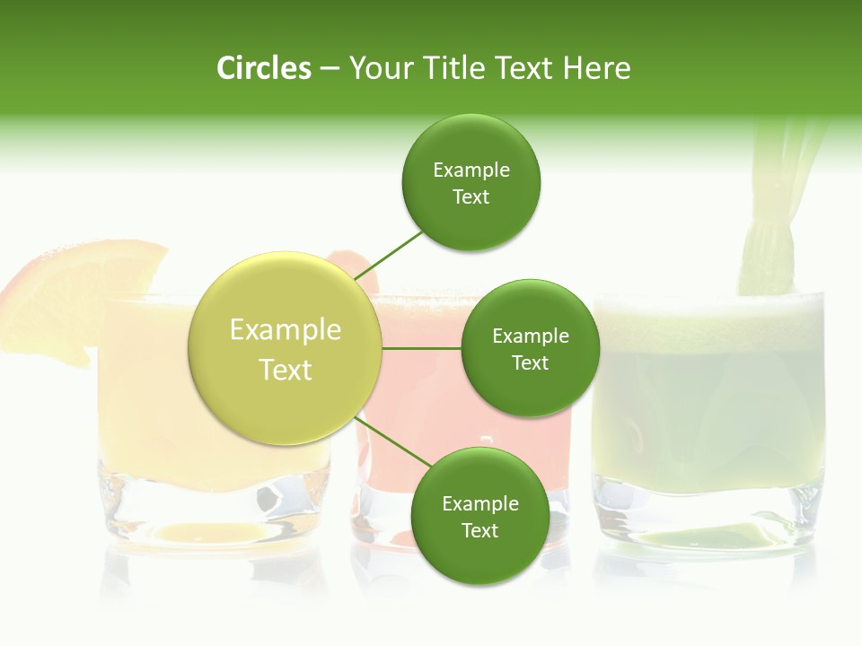 Bubble Dieting Citrus PowerPoint Template