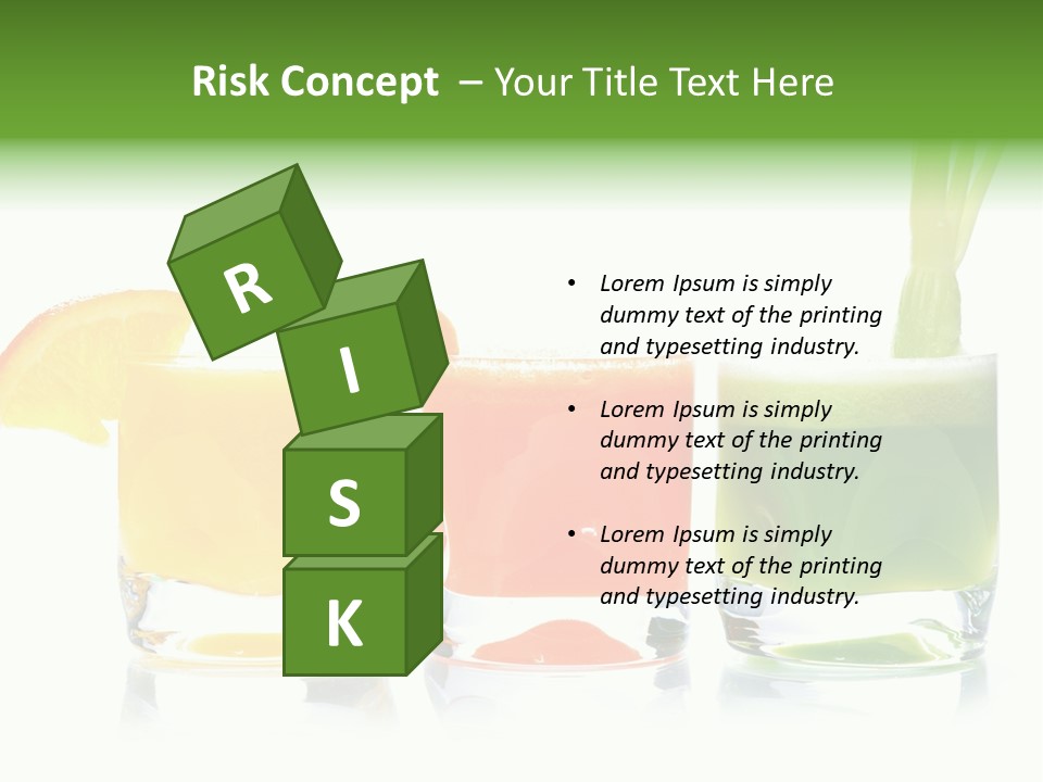 Bubble Dieting Citrus PowerPoint Template