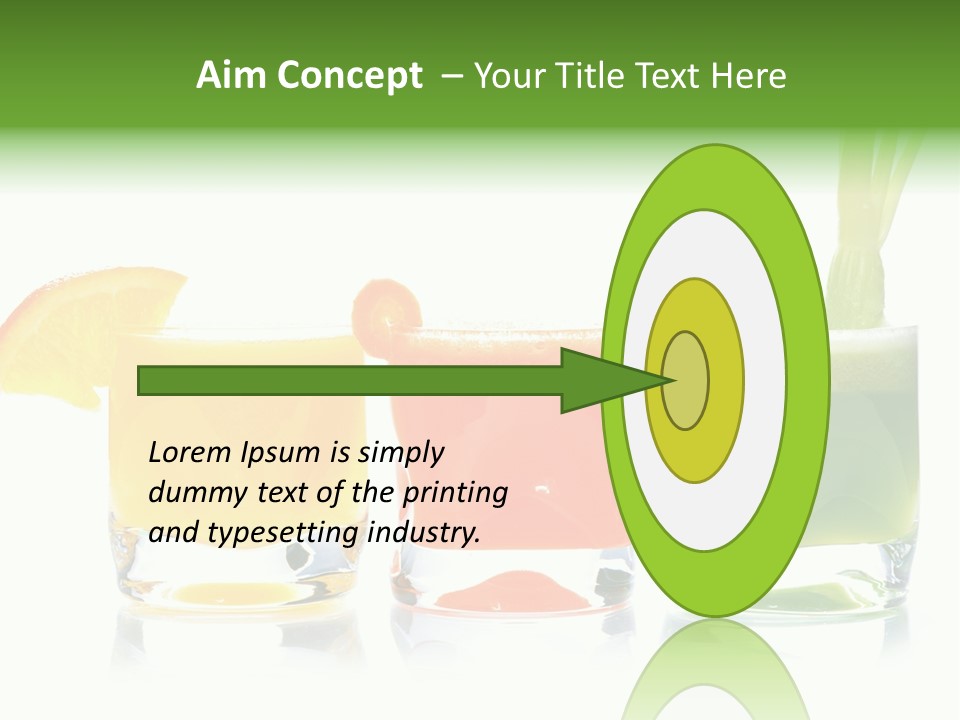 Bubble Dieting Citrus PowerPoint Template