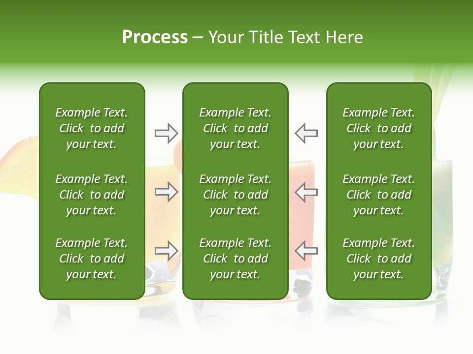 Bubble Dieting Citrus PowerPoint Template