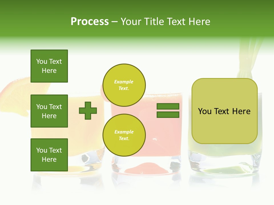 Bubble Dieting Citrus PowerPoint Template