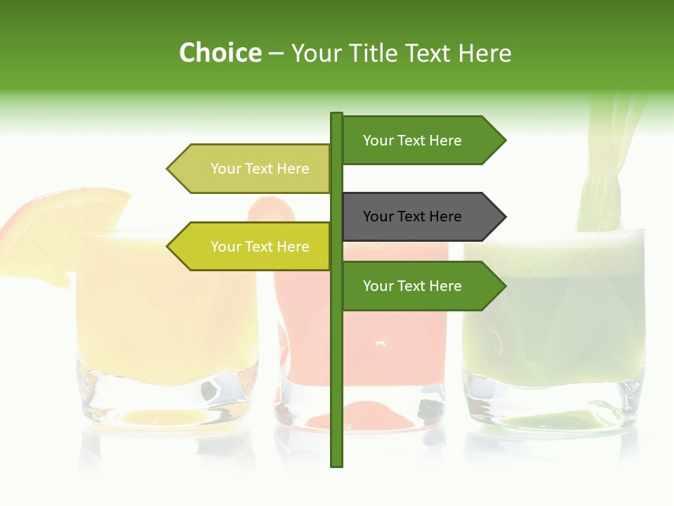 Bubble Dieting Citrus PowerPoint Template