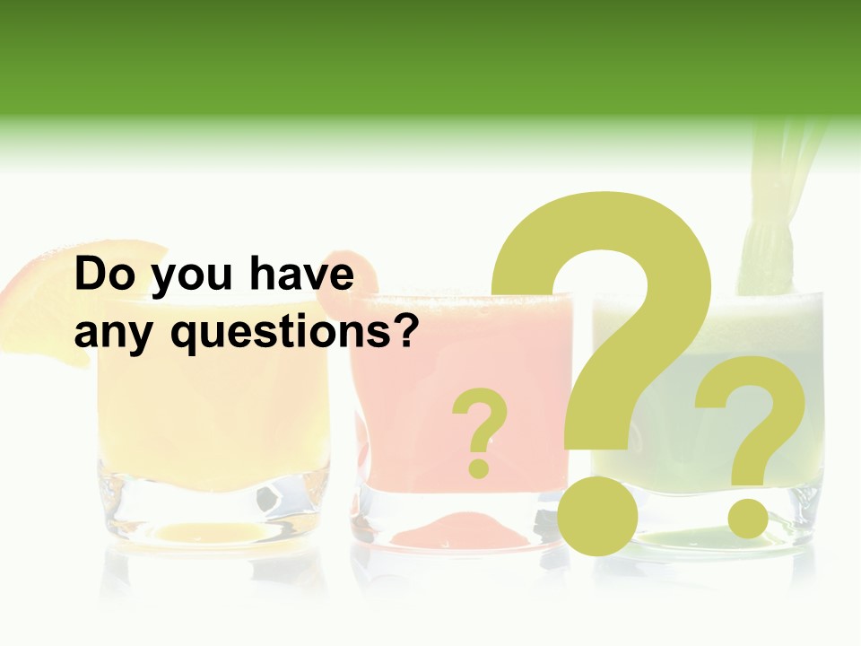 Bubble Dieting Citrus PowerPoint Template