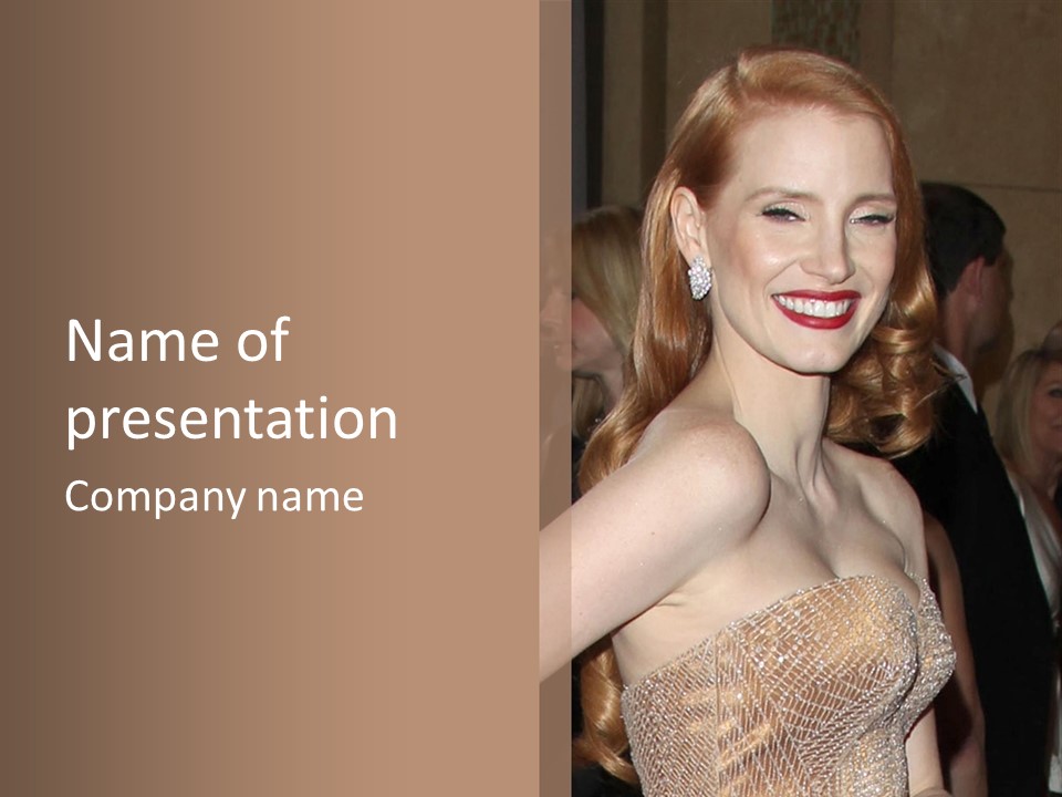 Actor Academy Awards Oscars PowerPoint Template