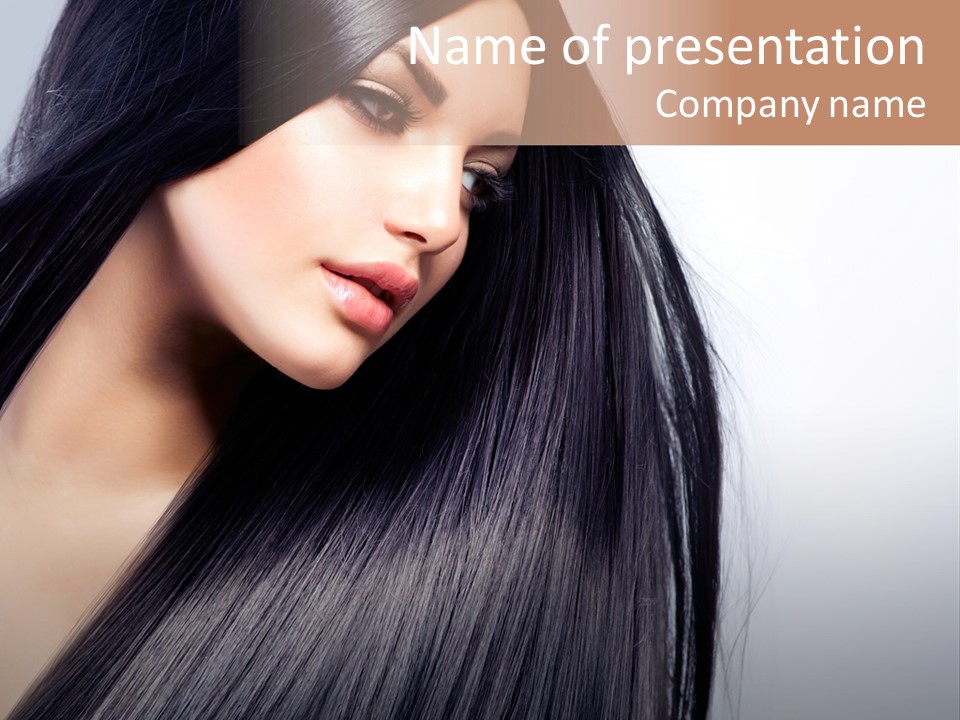 Hairstyle Cosmetic Wellness PowerPoint Template